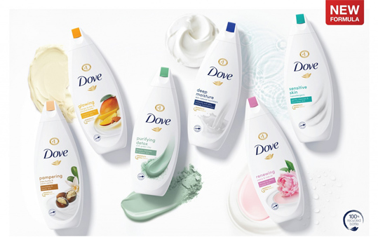 Dove沐浴露全球重启包装设计