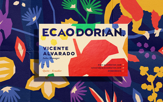 Ecaodorian Chocolate Ecuatoriano Fino de Aroma 的包装和品牌设计