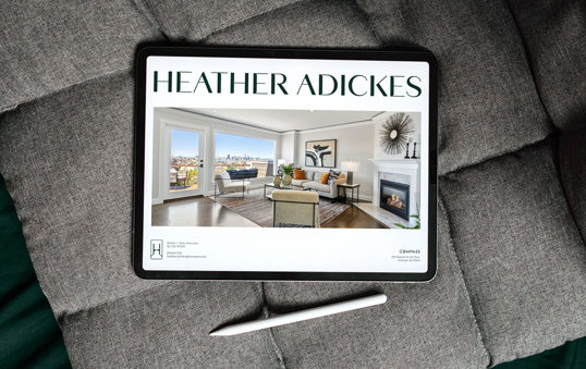 Heather Adickes 房地产经纪人的个人品牌vi形象设计