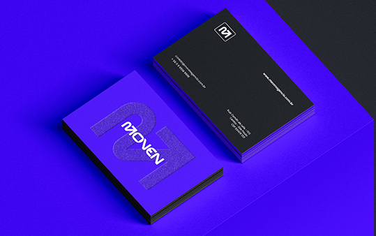 移动数字创意公司 Moven 的品牌标识设计